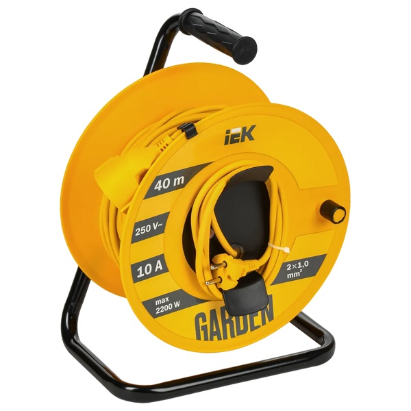 Катушка ИЭК Garden УК40 1 место 2P 2х1,0мм2 40м