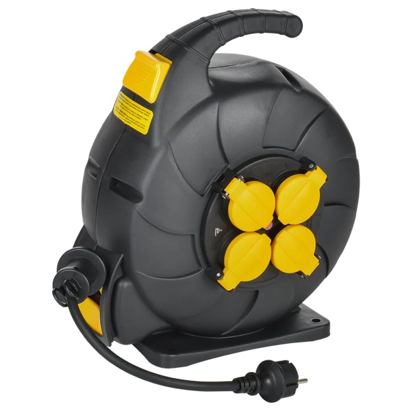 Катушка ИЭК Twist УК15 2P+PE/15м 3х1,5мм2 КГ автосмотка IP44