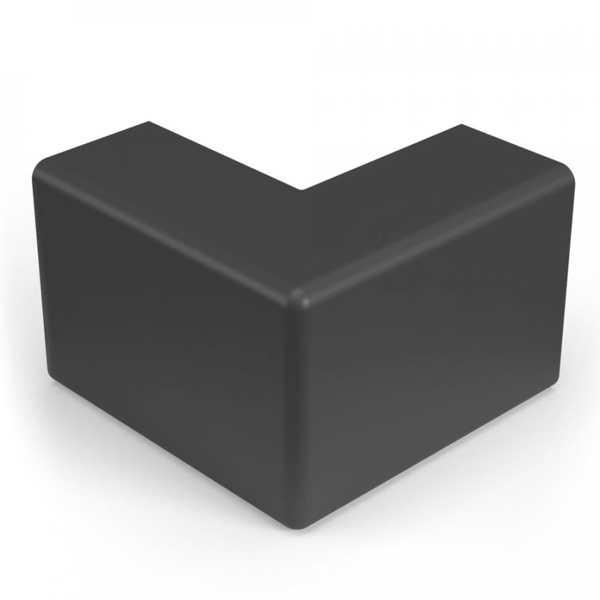 Угол Промрукав внешний для кабель-канала 25х25 черный [4 шт/комп]