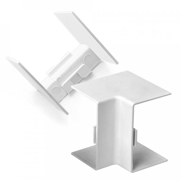 Угол Промрукав внутренний для кабель-канала 25х25 белый [4 шт/комп]