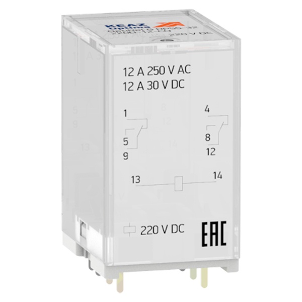 Реле промежуточное КЭАЗ OptiRel G RP55-32-24D-12-CO 2НО/НЗ 12А 24DC