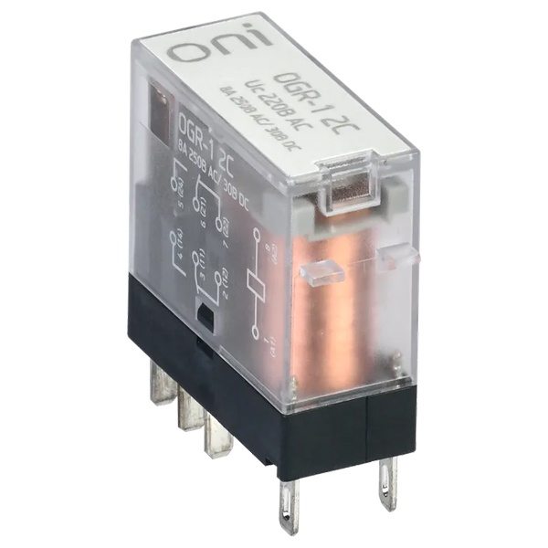 Реле общего назначения ONI (ИЭК) OGR-1 8A 2NO/NC 220В AC
