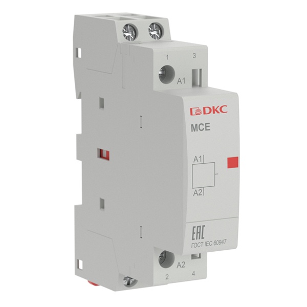 Контактор DKC YON max модульный MCE 2P 16A 2НО 240В АС