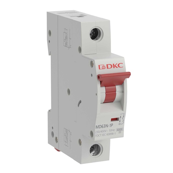 Автоматический выключатель DKC YON max MD63N 50A тип B 1P (автомат электрический)