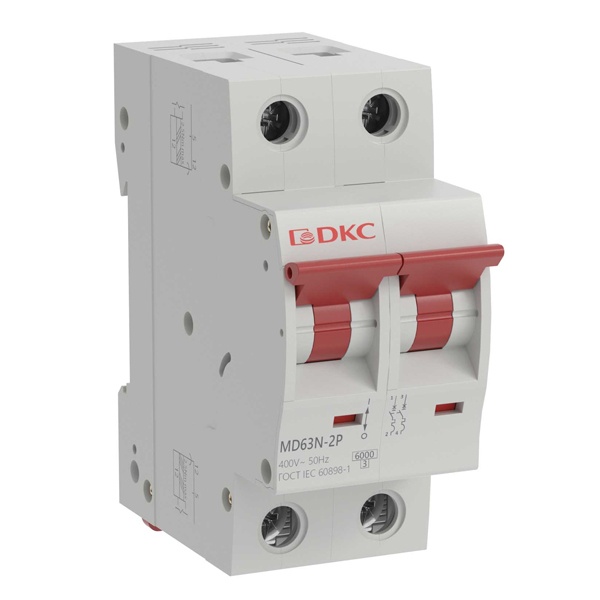Автоматический выключатель DKC YON max MD63N 16A тип B 2P (автомат электрический)