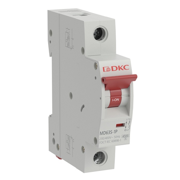 Автоматический выключатель DKC YON max MD63S 63A тип B 1P (автомат электрический)
