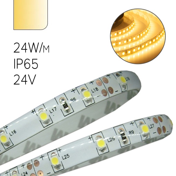 Светодиодная лента Foton FL-Strip 2835-SW120-WW 24W/m 3000K 24V IP65 2500lm/m 10x5000mm