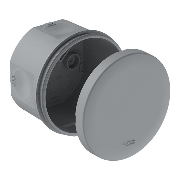 Коробка распределительная Systeme Electric d80х50 мм 4 ввода d20 мм серая IP66 MultiBox