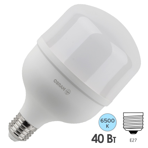 Лампа светодиодная Osram LED HW 40SW/865 (400W) 32W 6500K 230V E27 4000lm d118x194mm