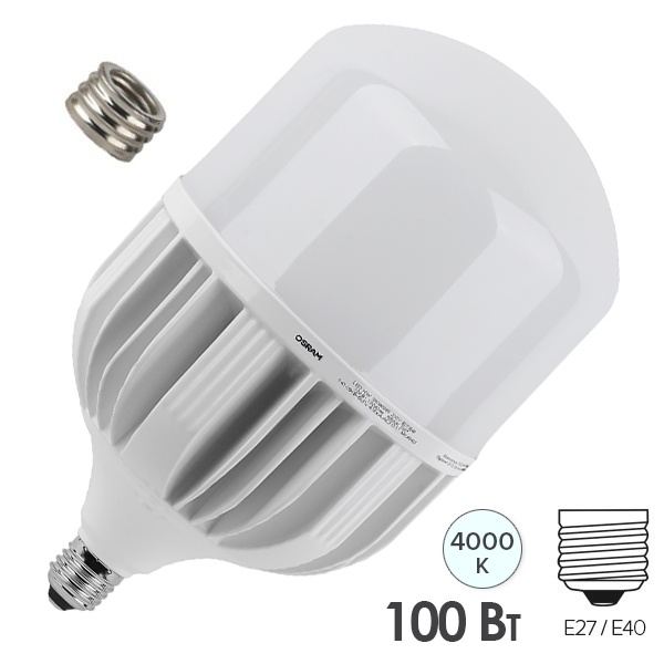 Лампа светодиодная Osram LED HW 100SW/840 (1000W) 80W 4000K 140-265V E27-E40 10000lm d160x270mm