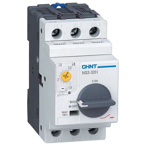 Выключатель автоматический защиты двигателя Chint NS2-32H 4-6.3A с поворотной ручкой (R)