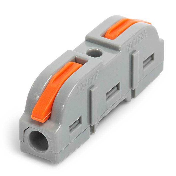 Клемма проходная КВТ 1 х (0,08-4) СМК 222-2411 [уп. 25шт]