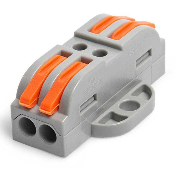 Клемма проходная КВТ 2 х (0,08-4) СМК 223-2412 [уп. 25шт]