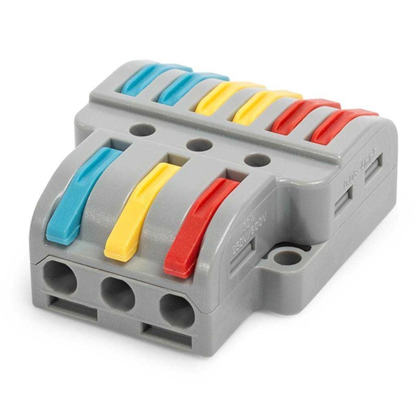 Клемма ответвительная КВТ 3 х (0,08-4) СМК 222-436 [уп. 20шт]