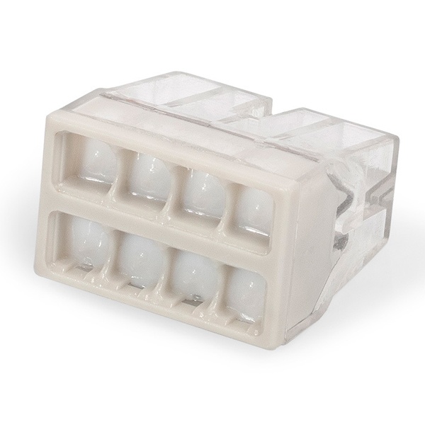 Клемма миниатюрная КВТ 8 х (0,5-2,5) СМК 2273-248 с контактной пастой