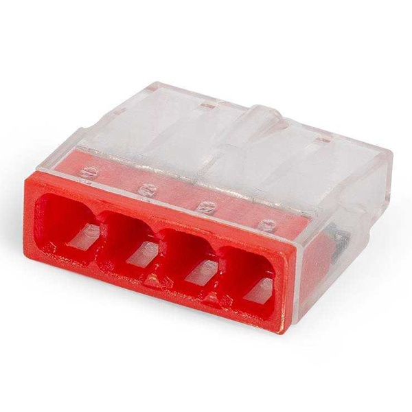 Клемма миниатюрная КВТ 4 х (0,5-2,5) СМК 2273-204