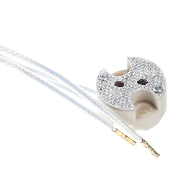 Патрон VS 32401 для галогенных ламп G4/G5.3/G6.35 с проводом 15 см.