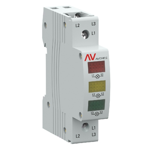 Индикатор напряжения трехфазный EKF AV-L LED 180-260В АС AVERES