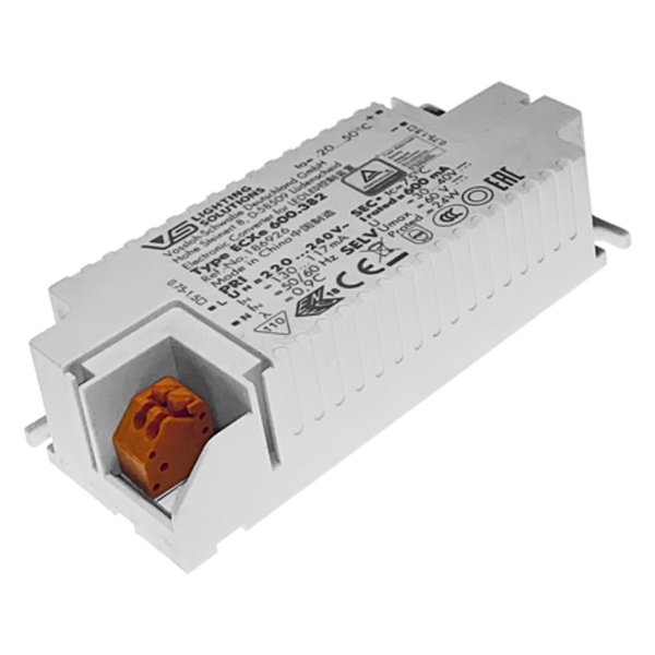 LED драйвер VS ECXe 600.382 24W 30-40V 600мА 97x43x25mm