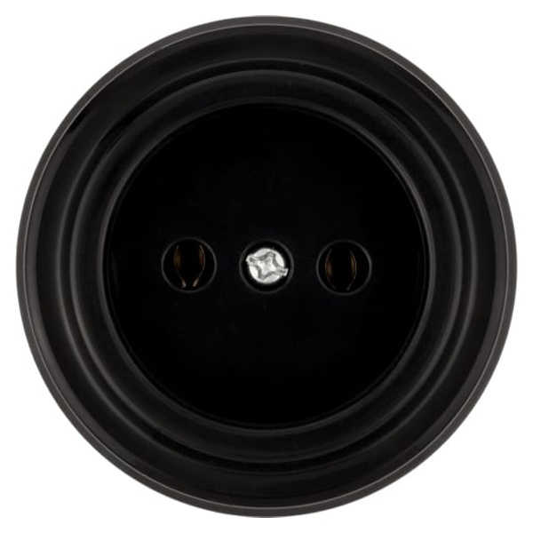 Накладная розетка TDM Виви 2П 10А 250В черная