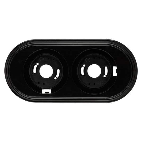 Рамка TDM Виви 2 поста черная