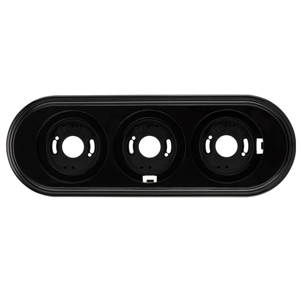 Рамка TDM Виви 3 поста черная