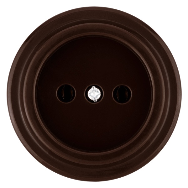 Накладная розетка TDM Виви 2П 10А 250В коричневая