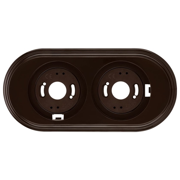 Рамка TDM Виви 2 поста коричневая