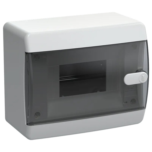 Щит накладной ИЭК UNION Compact ЩРН-П-6 6м прозрачная дверь IP41