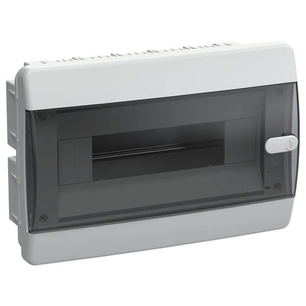 Щит встраиваемый ИЭК UNION Compact ЩРВ-П-12 12м прозрачная дверь IP41