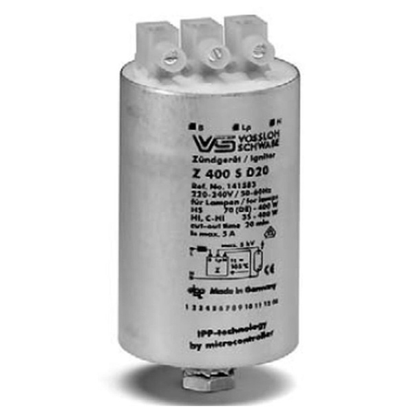 ИЗУ VS Z 400 S D20 220-240V 5A 4-5kV 1м (таймер 1216 секун) для МГЛ C-HI 35-400W и ДНаТ 70-400W ламп