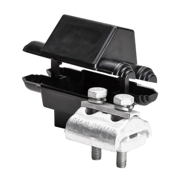 Зажим соединительный плашечный КВТ ПЗА 16-150 с влагозащищенным корпусом для провода СИП