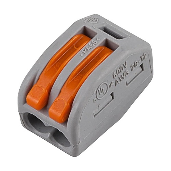 Клемма LightBest LBW 222-412 соединительная 2 проводная 0.08-4 мм (для одножильных или многожильных)