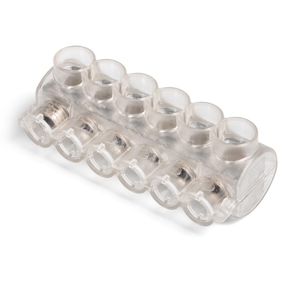 Клеммник КВТ 6-и контактный KE10.506 (AL 10-50/Cu 2.5-35) для сетей уличного освещения