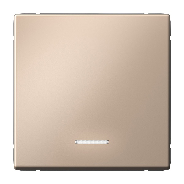 Одноклавишный выключатель с подсветкой SE ArtGallery 10А песочный