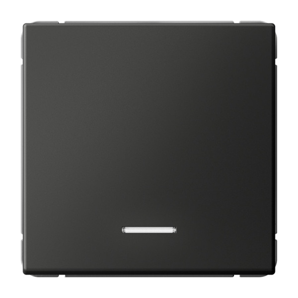 Одноклавишный выключатель с подсветкой SE ArtGallery 10А базальт