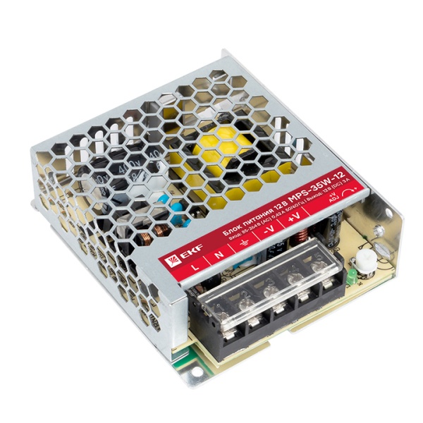 Блок питания EKF PROxima MPS-35W-12 35Вт вход 85-264В АС стабилизированный выход 12В DC