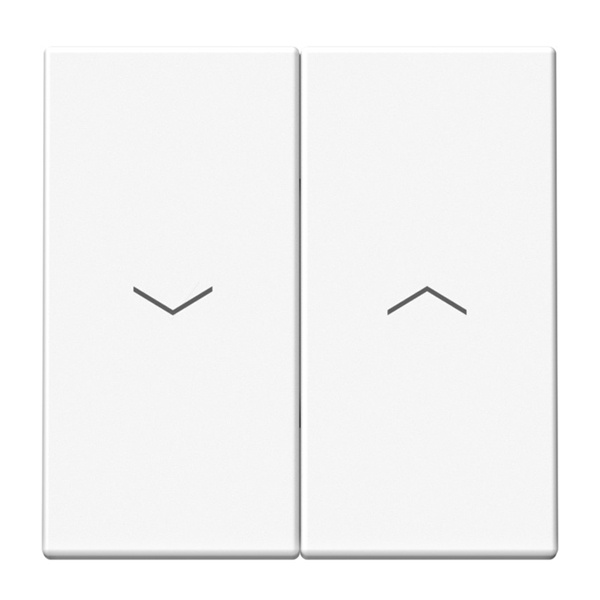 Двухклавишная кнопка без фиксации для управления жалюзи SE ArtGallery 10А белая