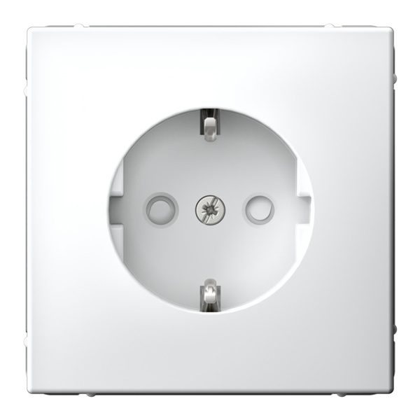 Розетка SE ArtGallery 2P+E 16А со шторками белая