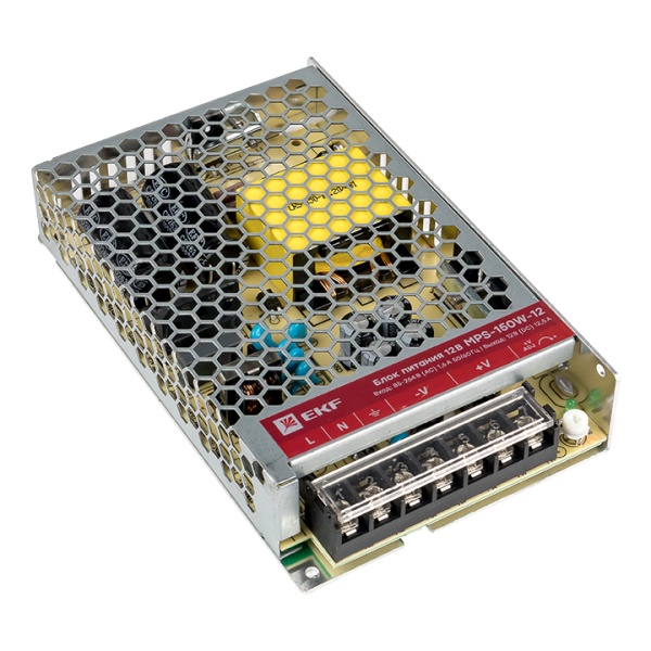 Блок питания EKF PROxima MPS-150W-12 150Вт вход 85-264В АС стабилизированный выход 12В DC
