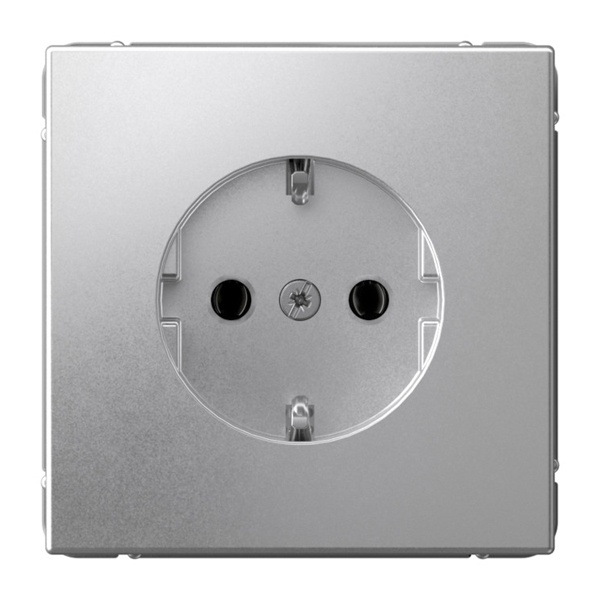 Розетка SE ArtGallery 2P+E 16А алюминий
