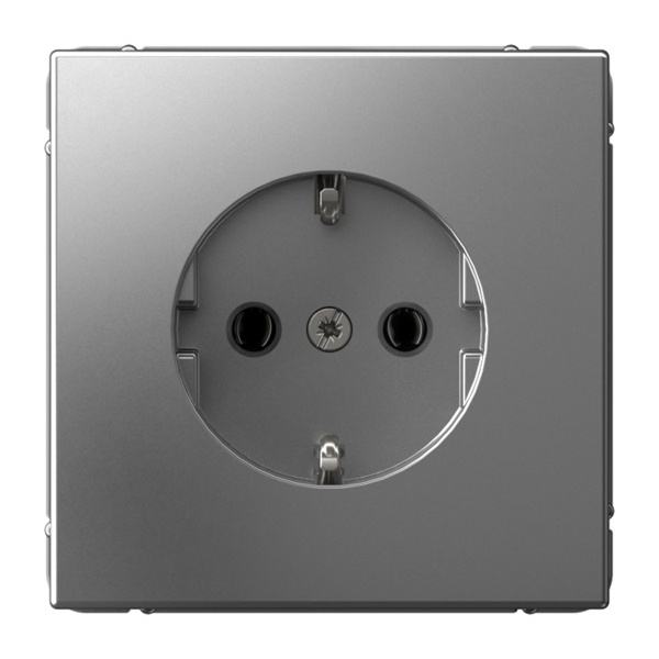 Розетка SE ArtGallery 2P+E 16А сталь