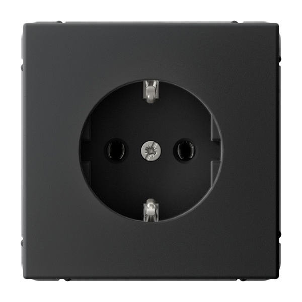 Розетка SE ArtGallery 2P+E 16А карбон