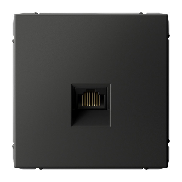 Розетка одинарная компьютерная RJ45 SE ArtGallery категория 6А базальт