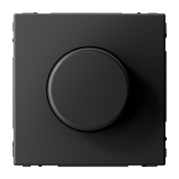 Светорегулятор SE ArtGallery поворотно-нажимной LED RC 400Вт базальт