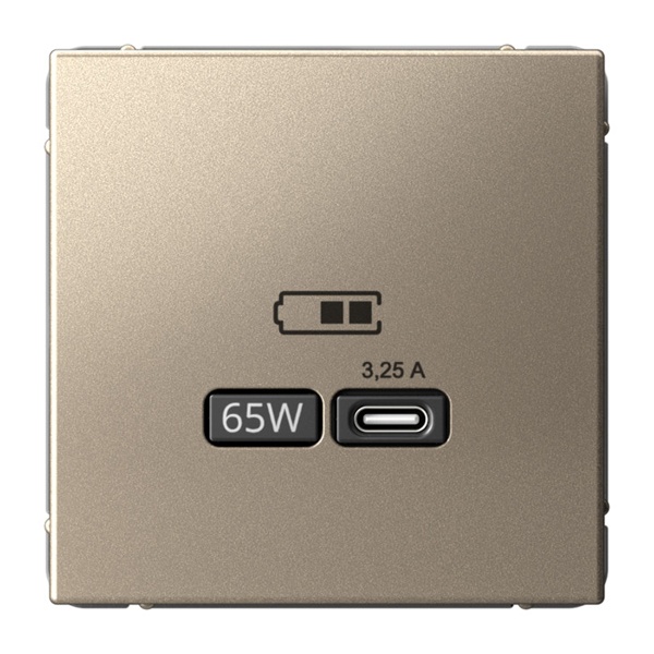 Зарядка USB SE ArtGallery тип-C 65Вт QC PD шампань