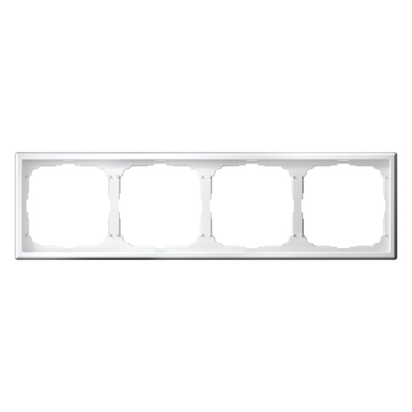 Рамка Systeme Electric ArtGallery 4 поста белая