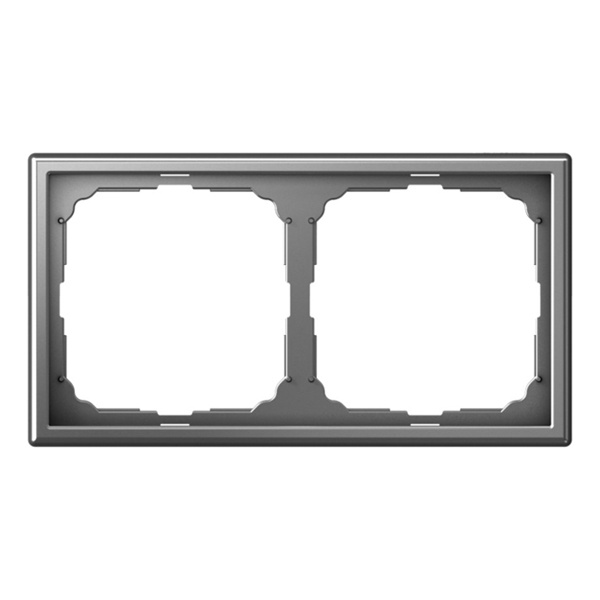 Рамка Systeme Electric ArtGallery 2 поста сталь