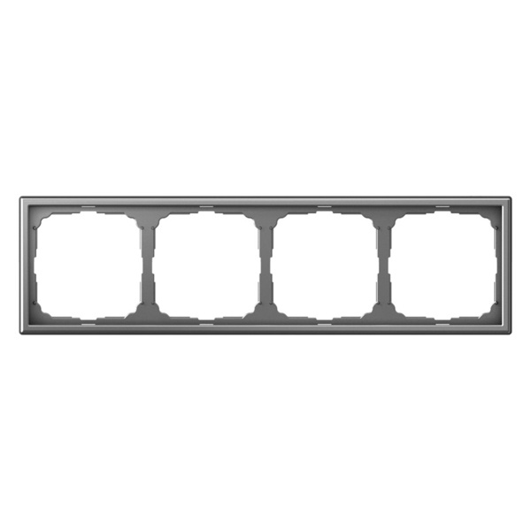 Рамка Systeme Electric ArtGallery 4 поста сталь