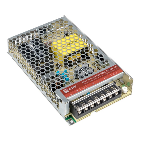 Блок питания EKF PROxima MPS-150W-24 150Вт вход 85-264В АС стабилизированный выход 24В DC